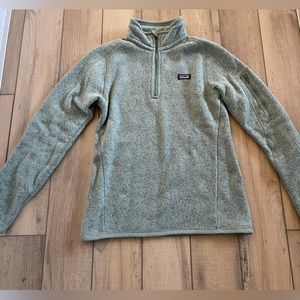 Patagonia XS Light Sage Green Better Sweater 1/4 Zip Fleece